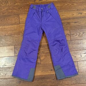 Arctix Kids Ski Pants Purple and Gray Ski Pants